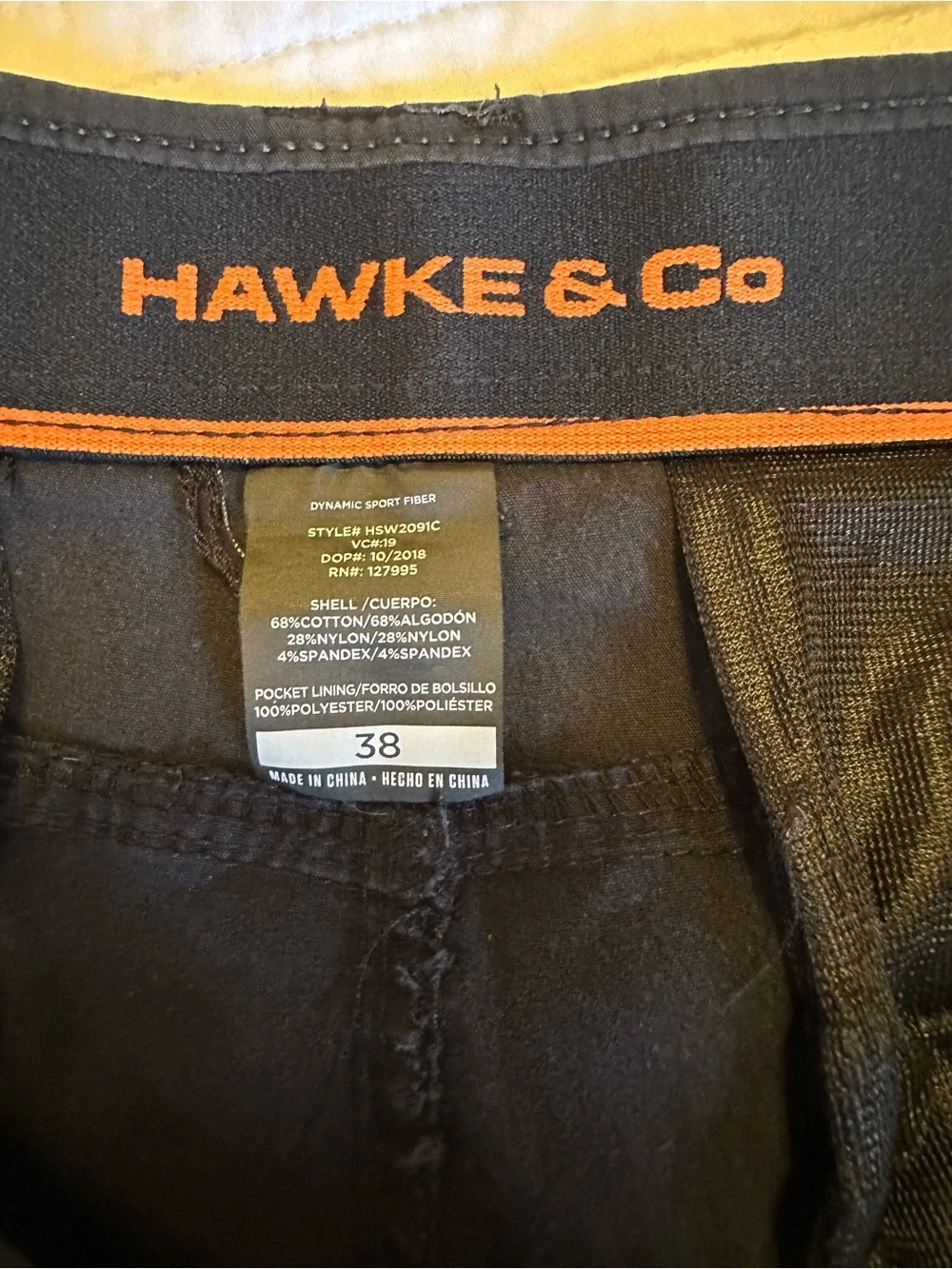 Hawke & Co Black Cargo Shorts with Multiple Pockets